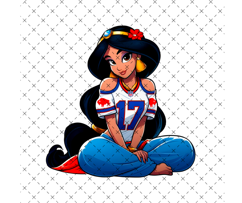 Arabian Night Princess Buffalo DTF Print