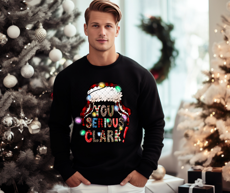 Serious Clark Christmas DTF Print