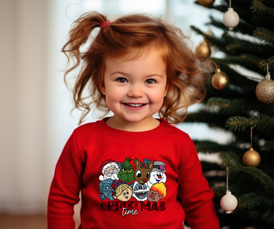 Christmas Time Friends DTF Print