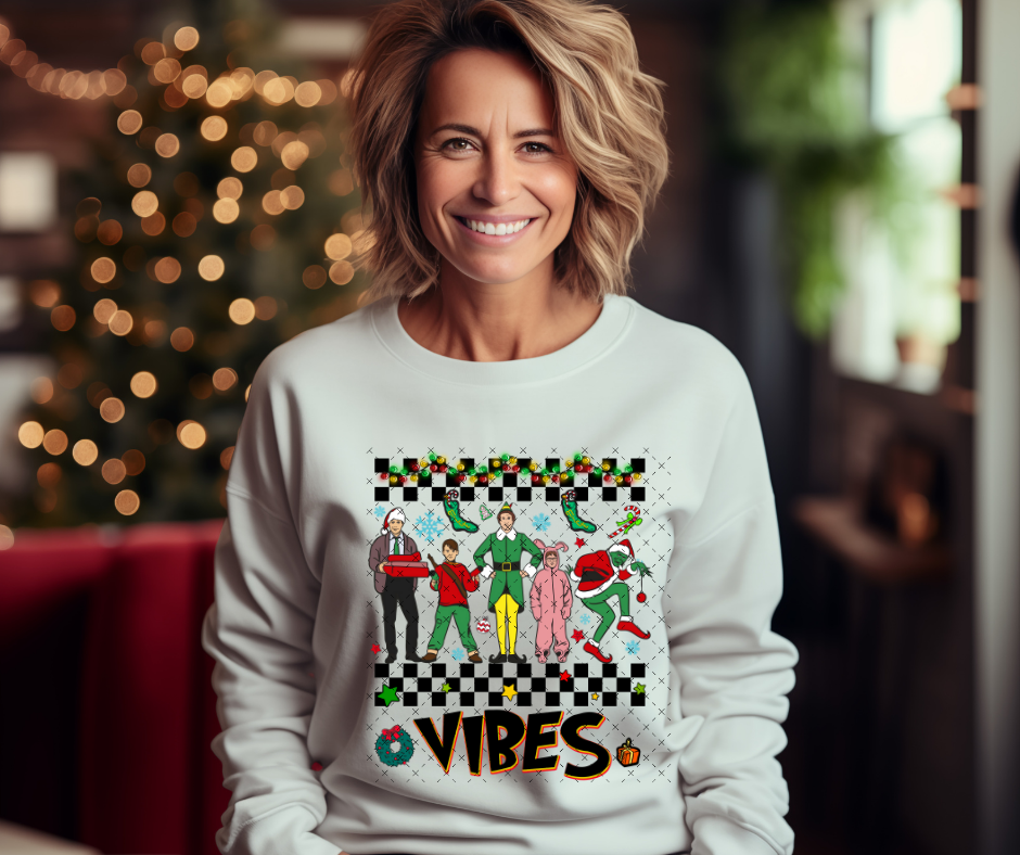 Christmas Vibes Christmas DTF Print