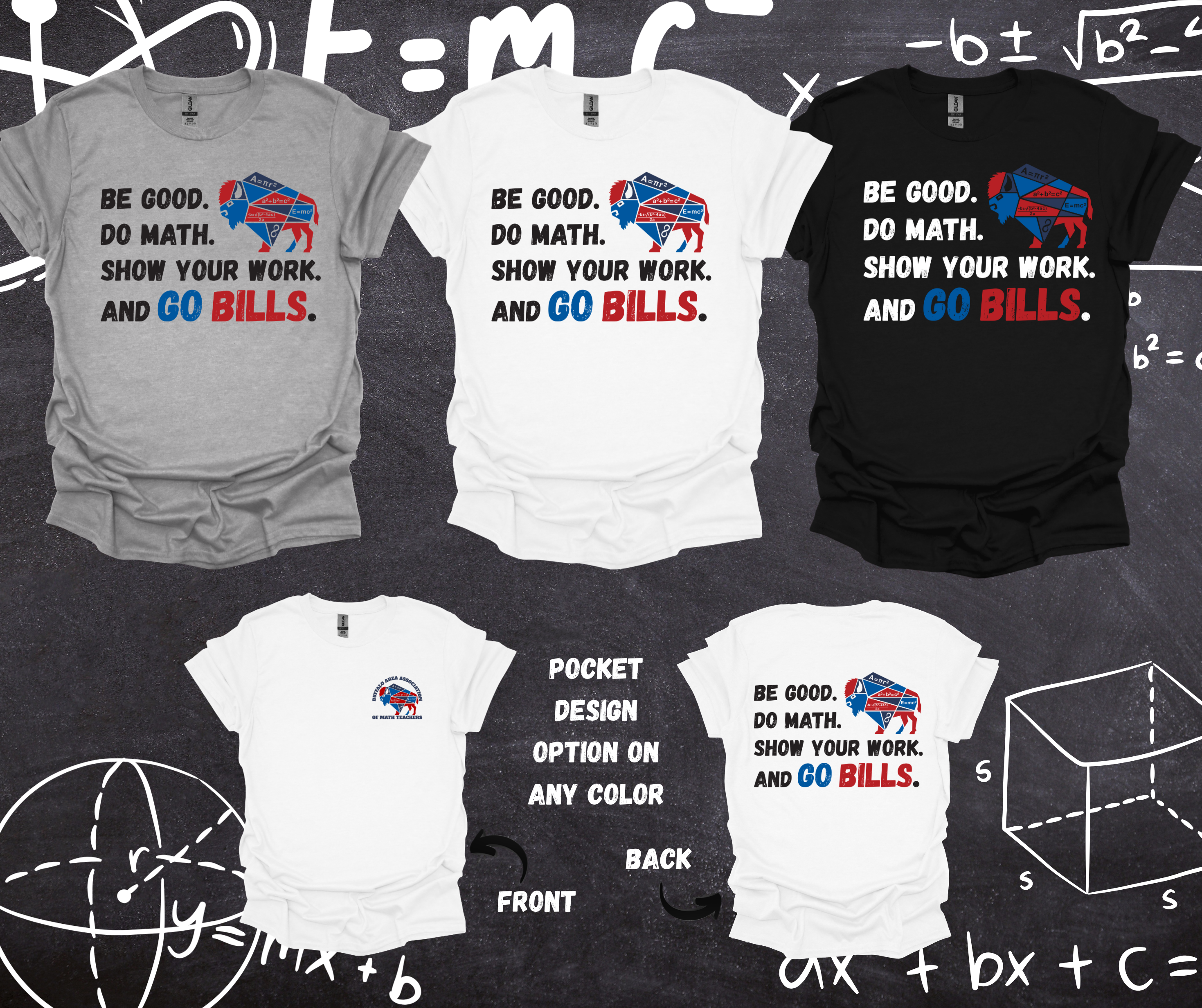Buffalo Math Teachers Association Apparel – L&L Laser & Print Co