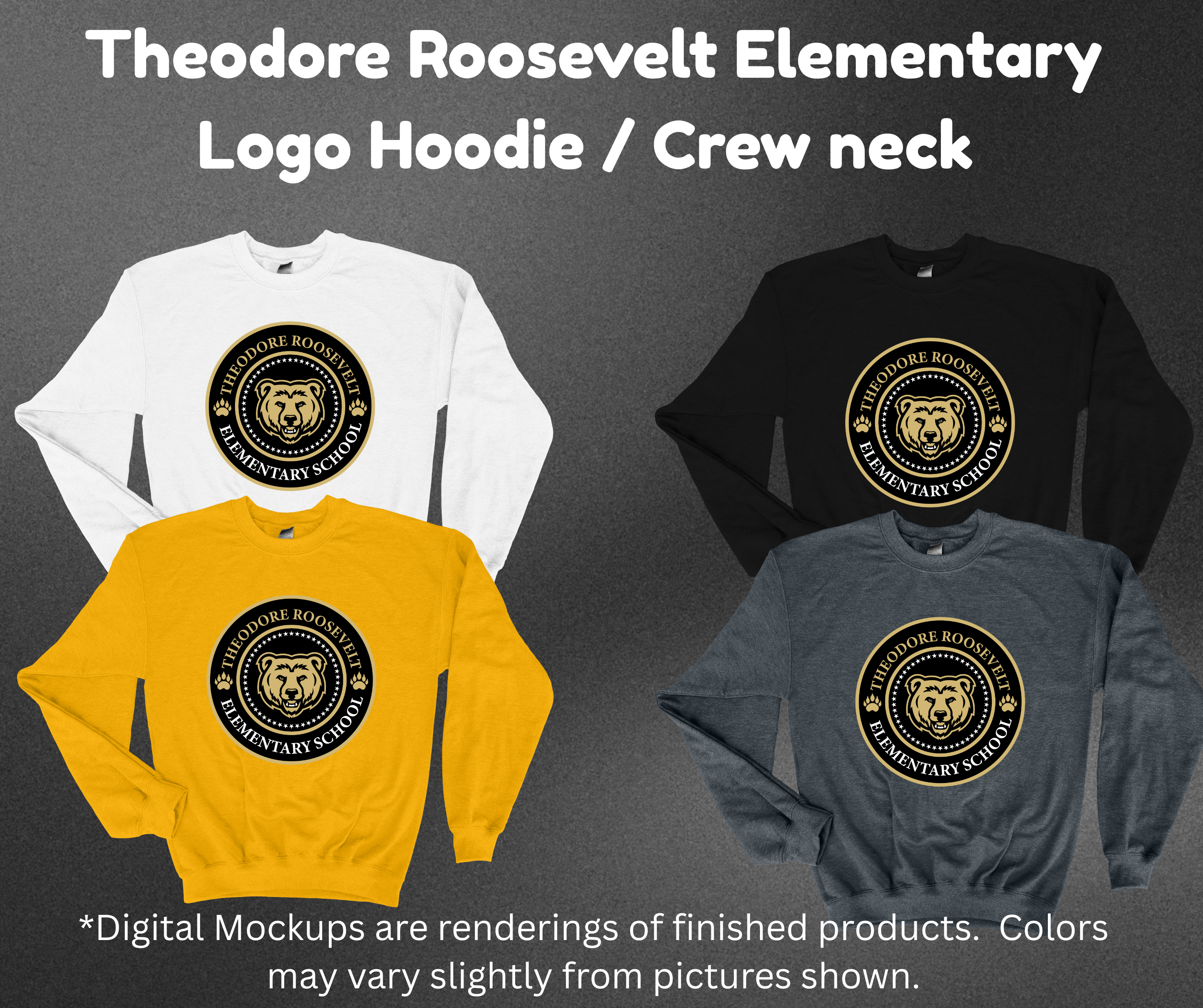 Theodore Roosevelt Elementary Circle Logo Crewneck & Hoodie