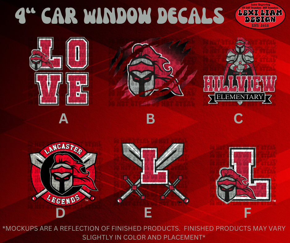 Lancaster Legends 4” Decals – L&L Laser & Print Co