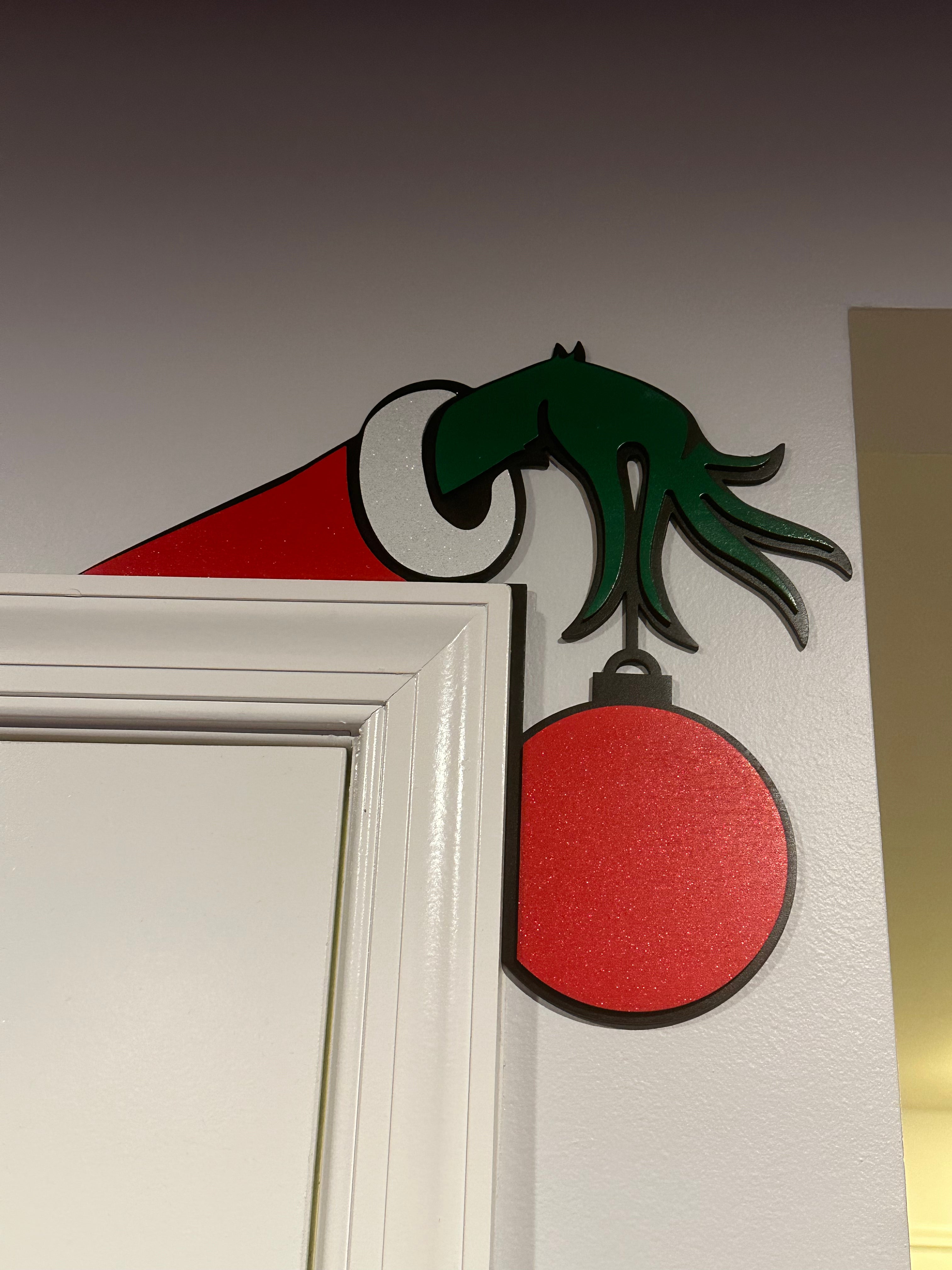 Grinch Door Corner Decoration