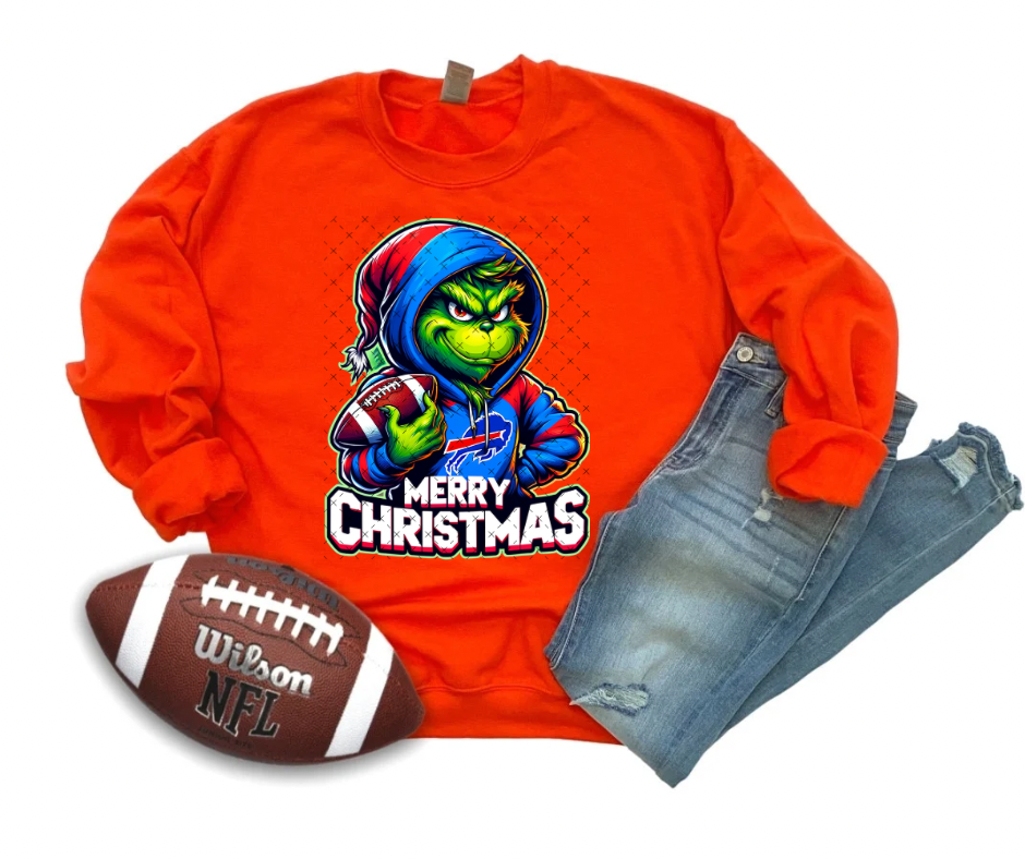 Green Guy Christmas Buffalo DTF Print