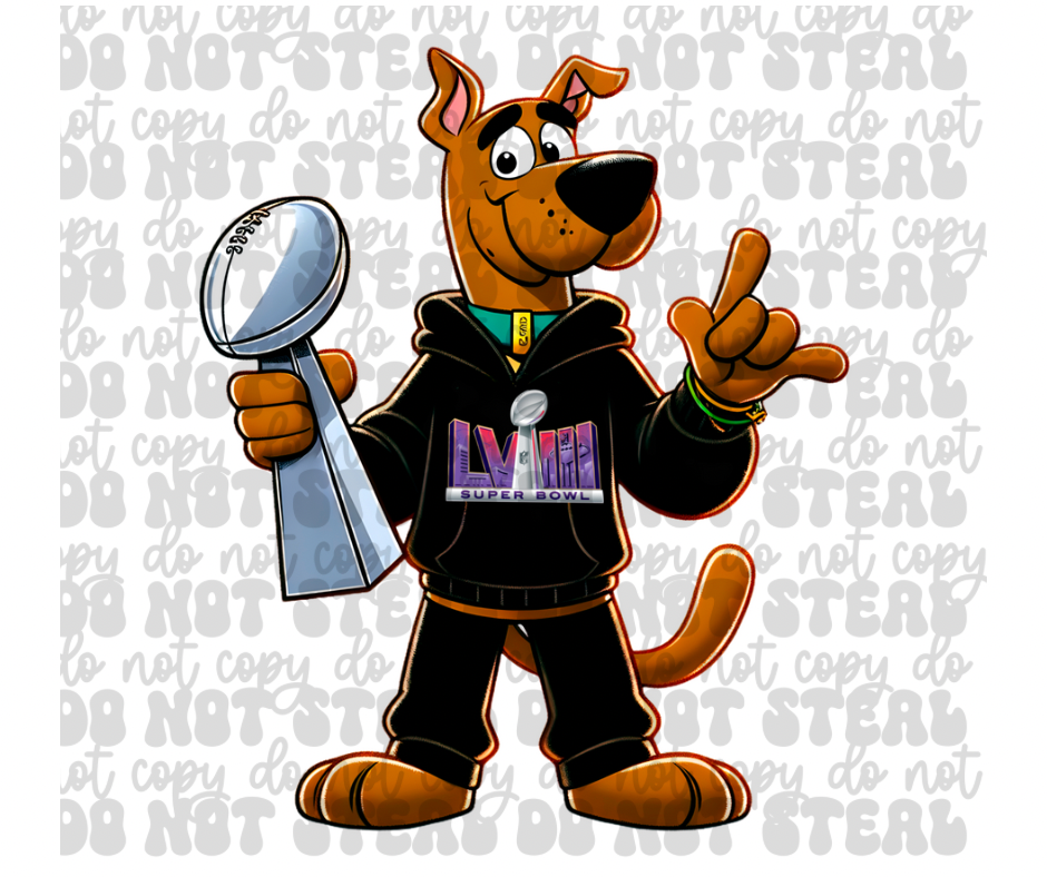 Brown Dog Trophy DTF Print