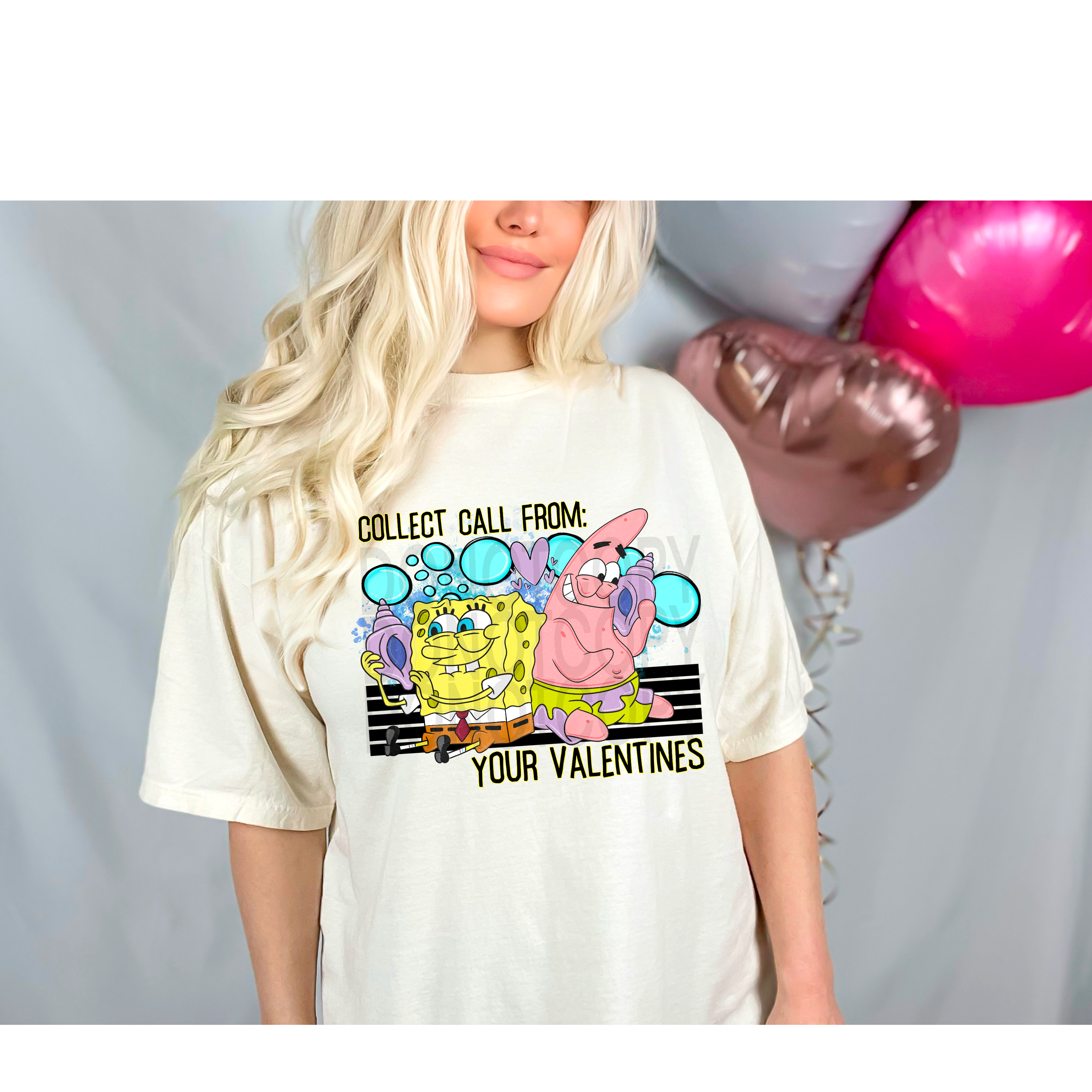 Valentimes Sponge Sponge Call Valentines DTF Print – L&L Laser & Print Co