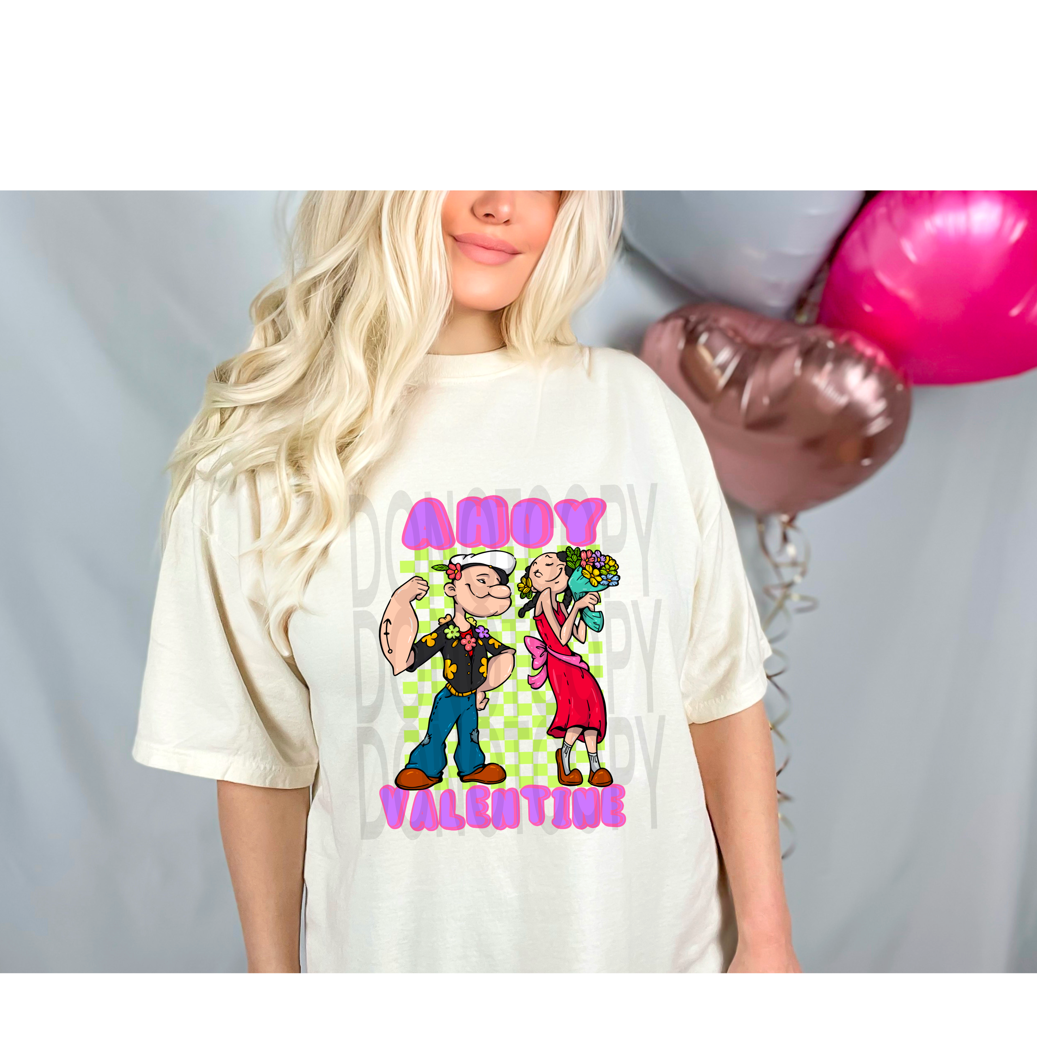 Ahoy Valentines DTF Print