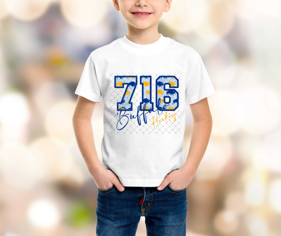 716 Buffalo Hockey DTF Print
