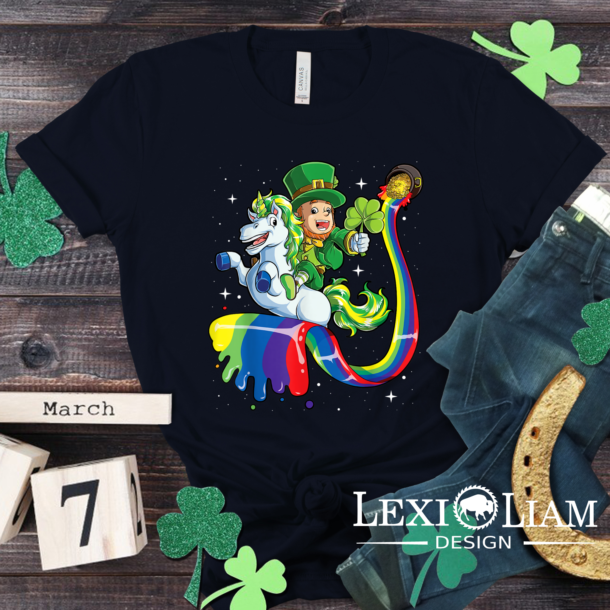 Pot of Gold Rainbow St. Patrick’s Day DTF Print