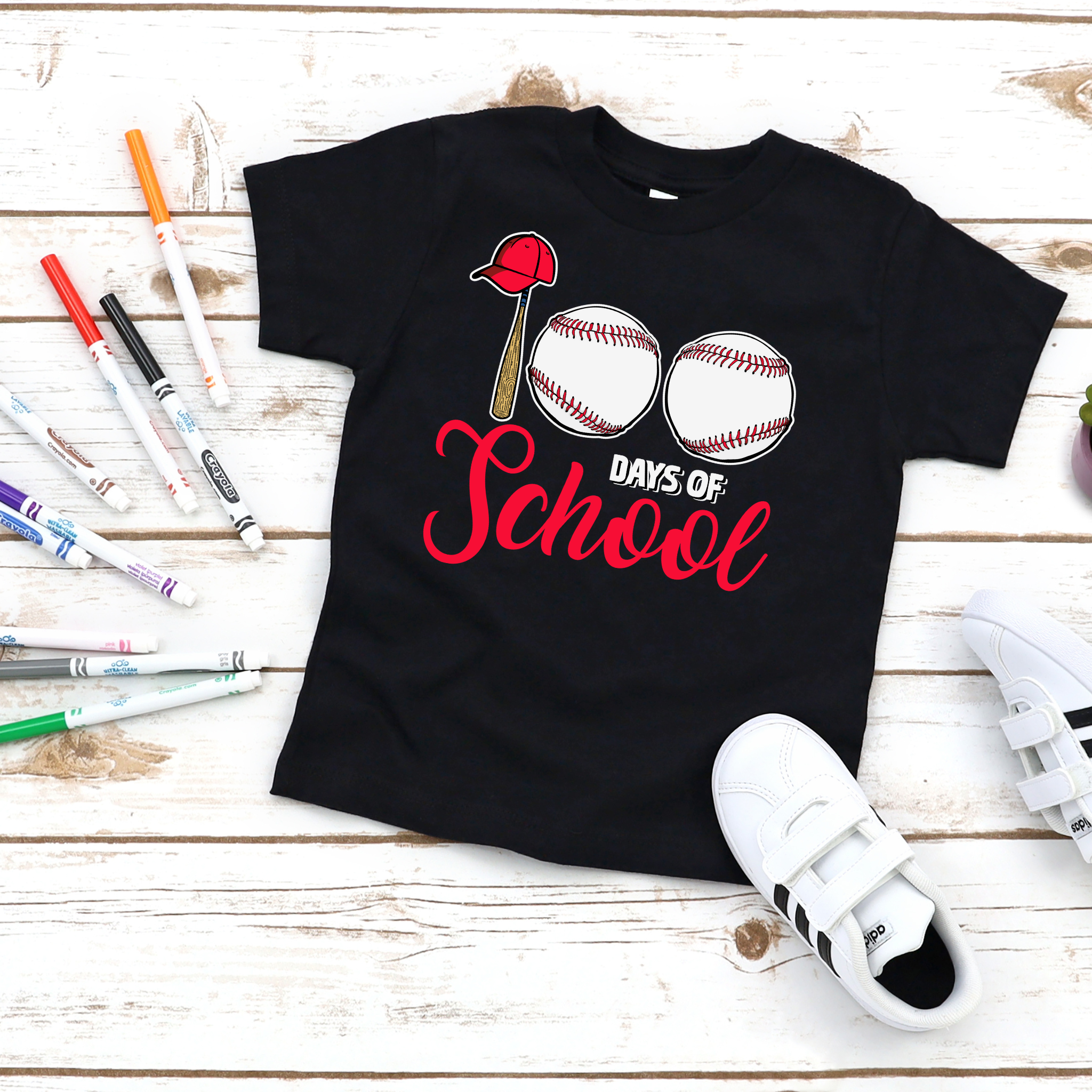 Baseball 100th Day of School DTF Print