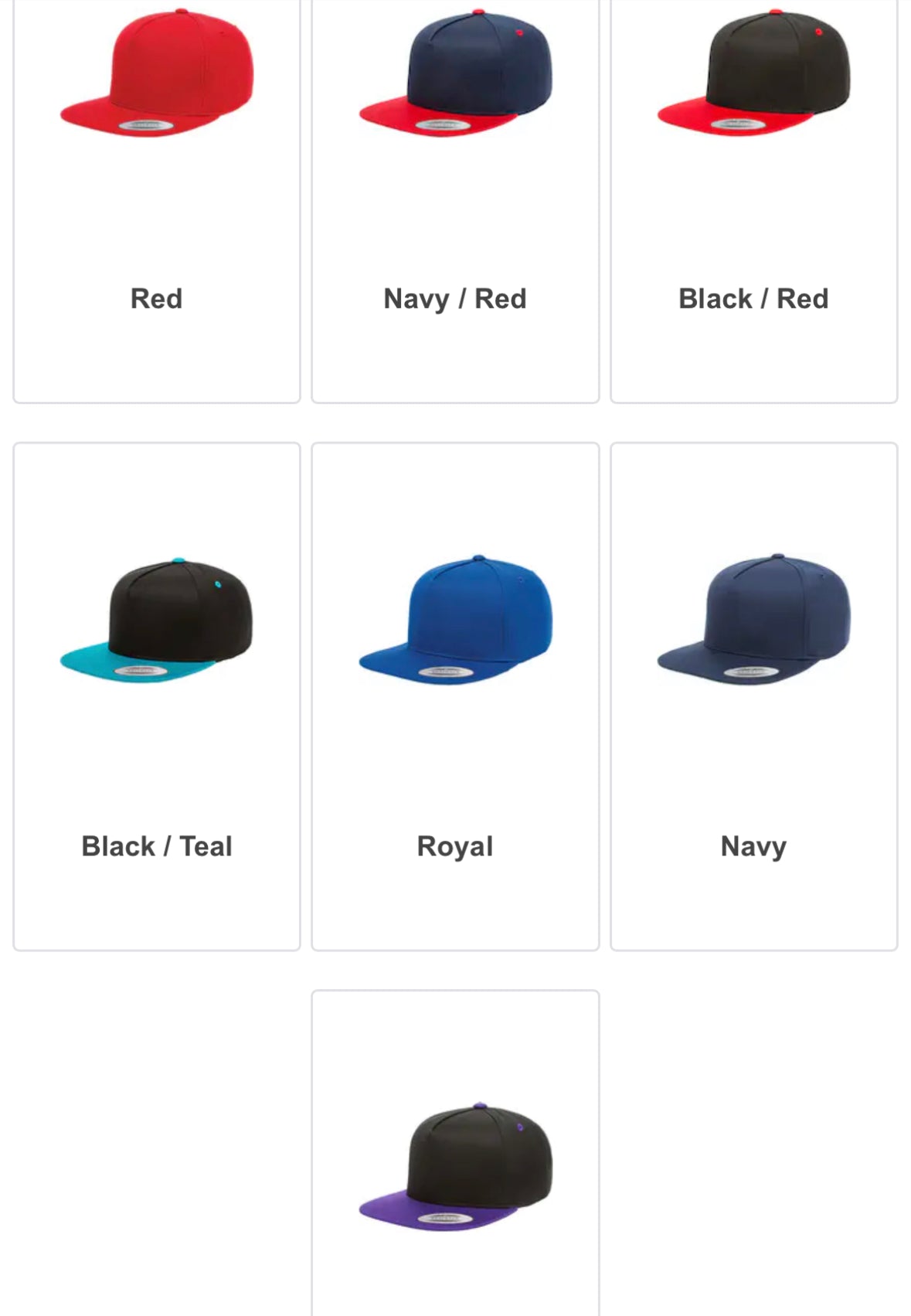 Premium Snap Back 5 Panel Baseball Cap
