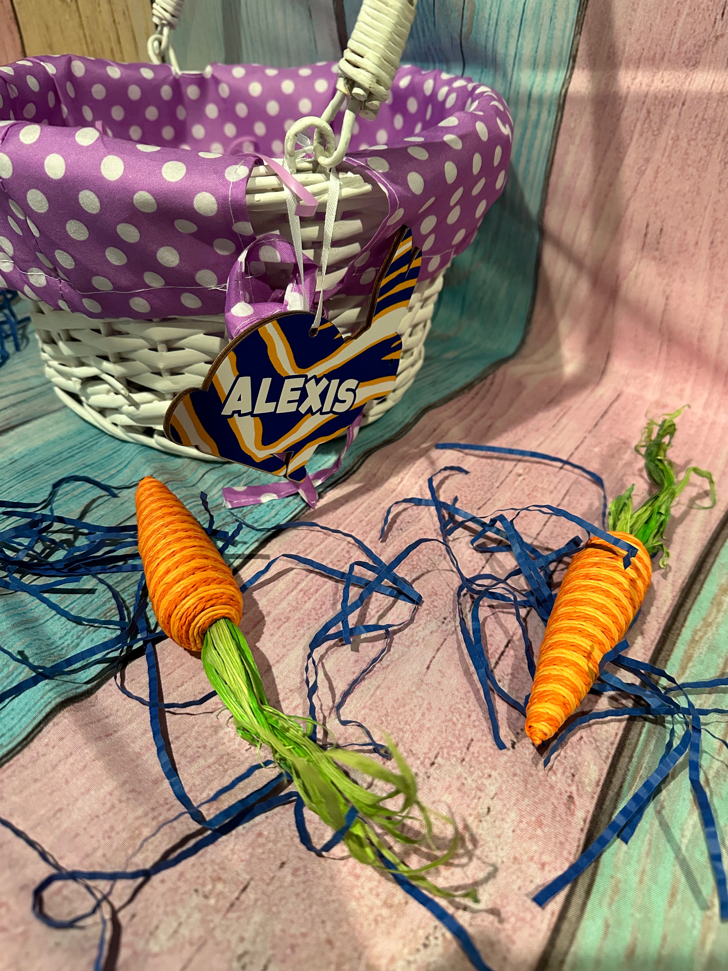 Buffalo Themed Easter Basket Tag