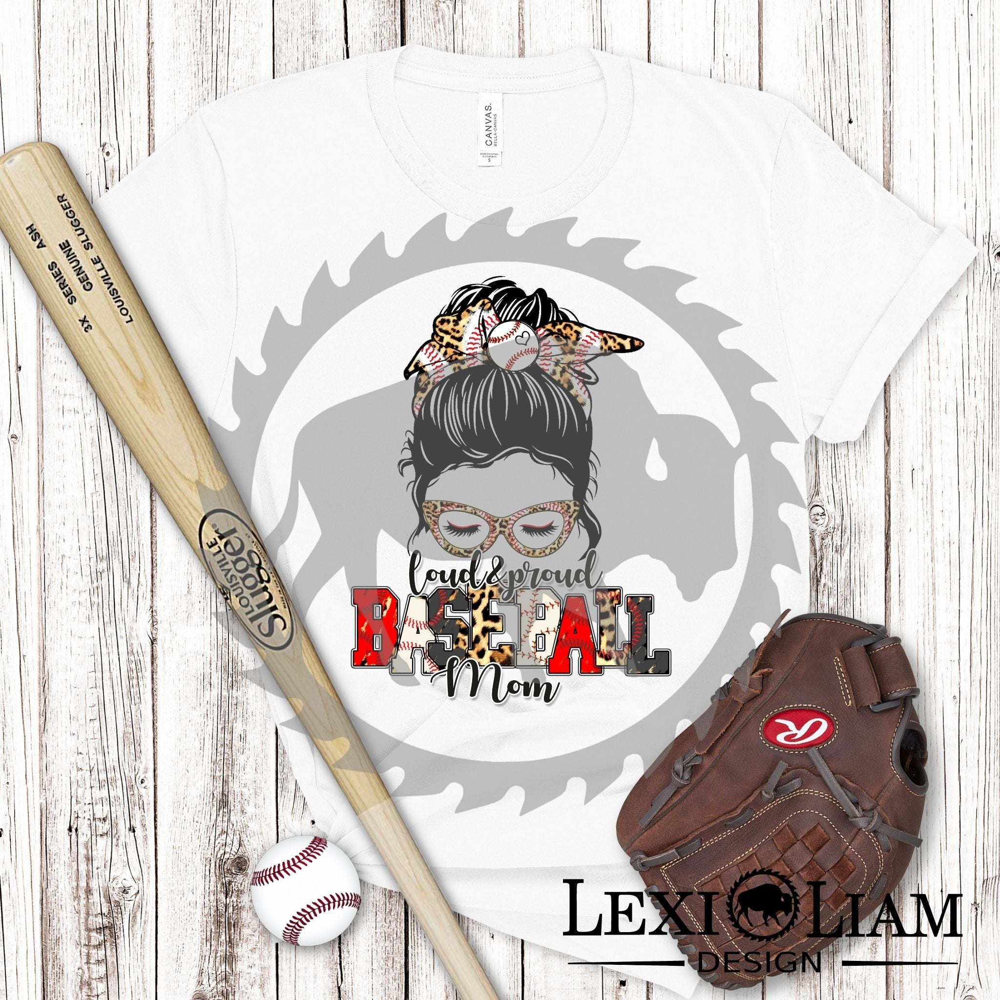 Loud Proud Baseball Mom DTF Print