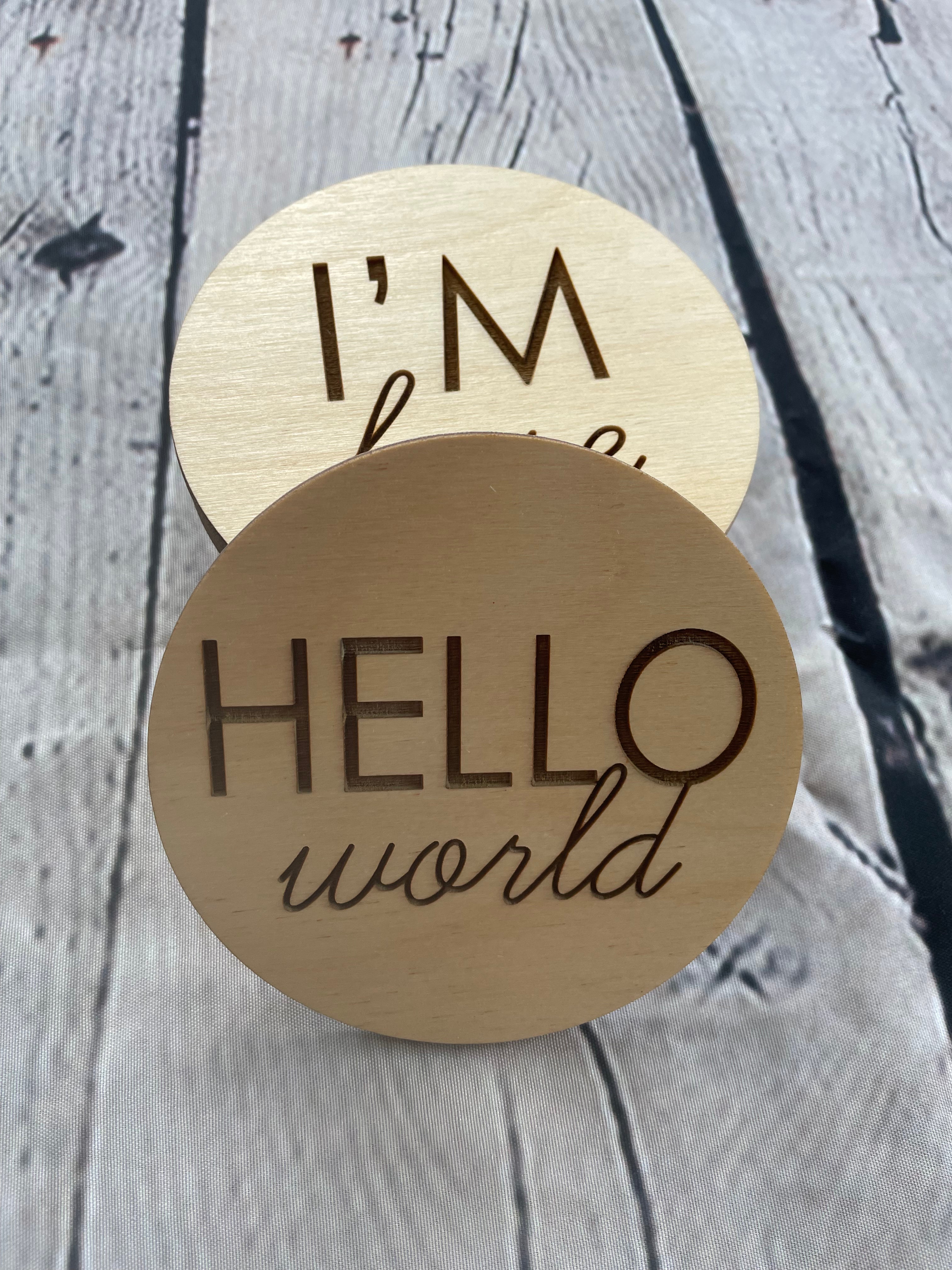 Baby Monthly Milestone Round