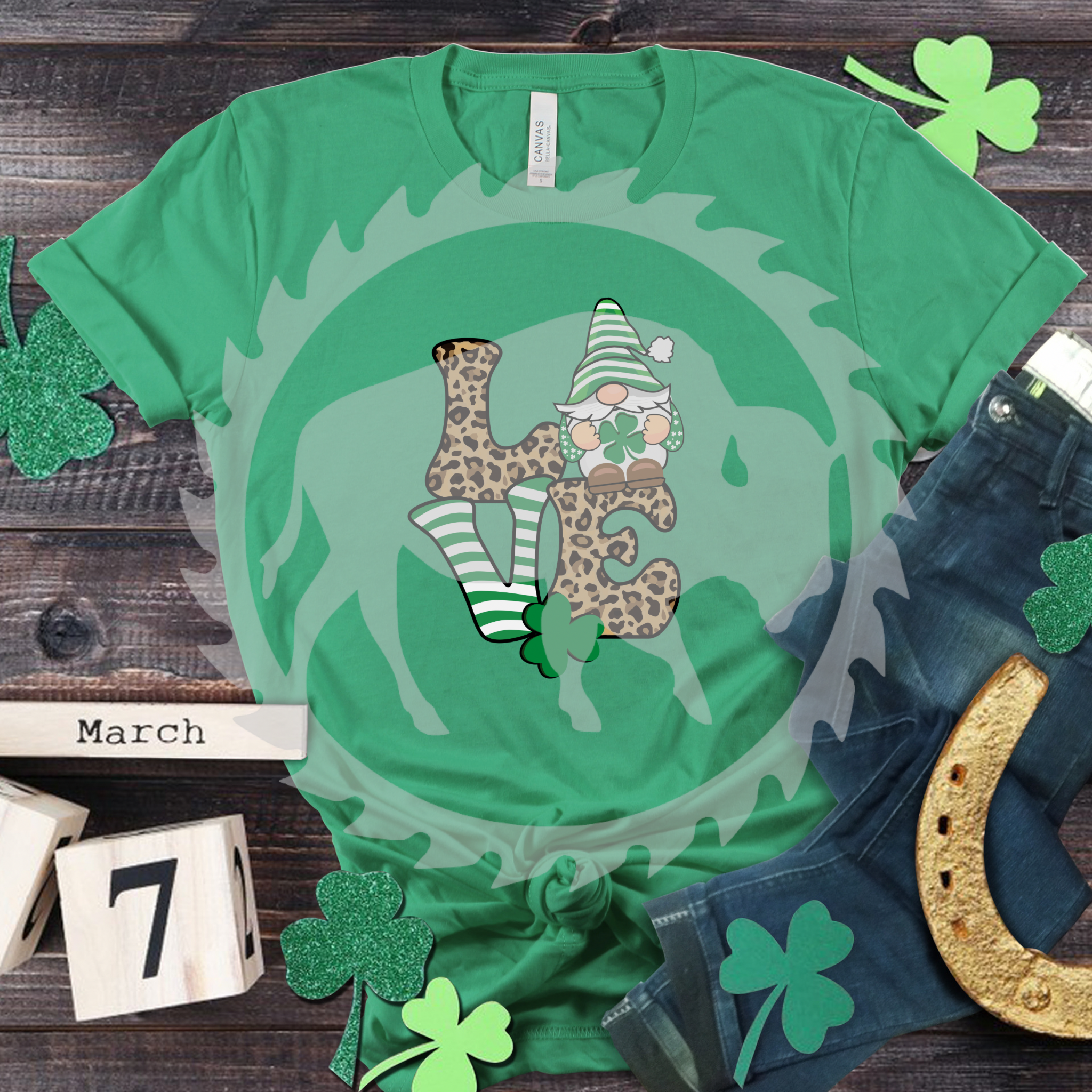 Love Gnome St. Patrick’s Day DTF Print