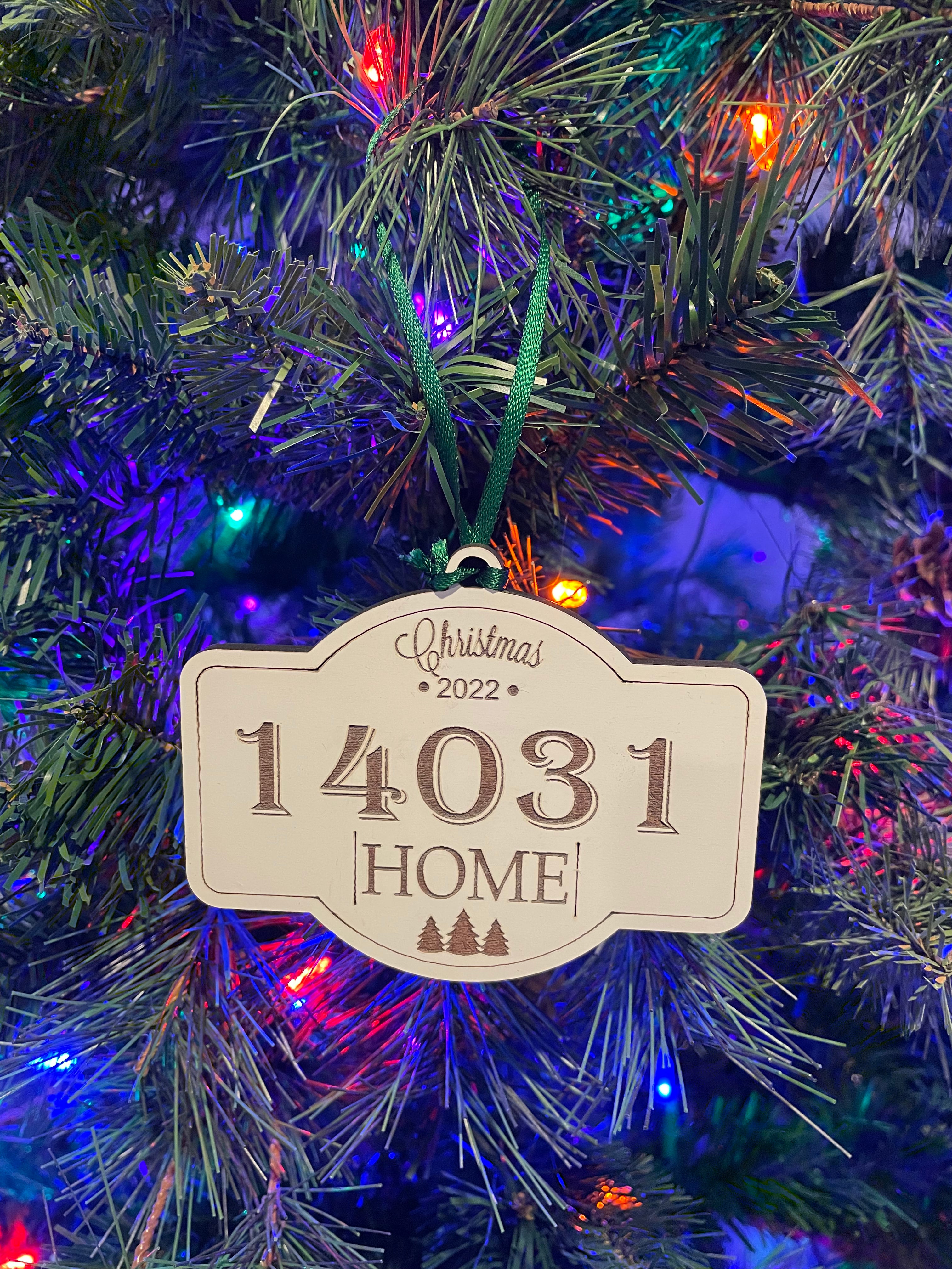 Zip Code Home Ornament