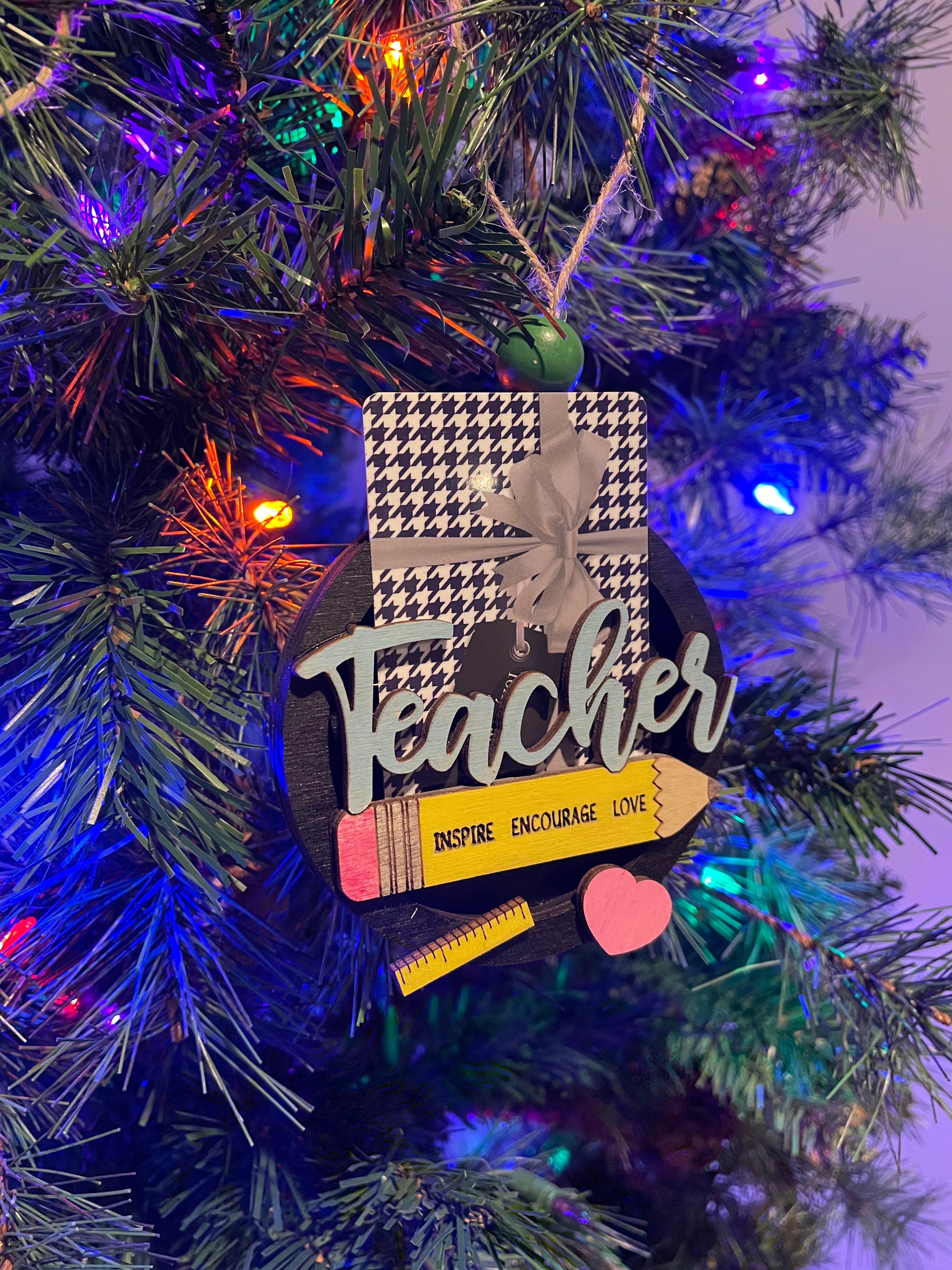 Teacher Gift Card Ornament