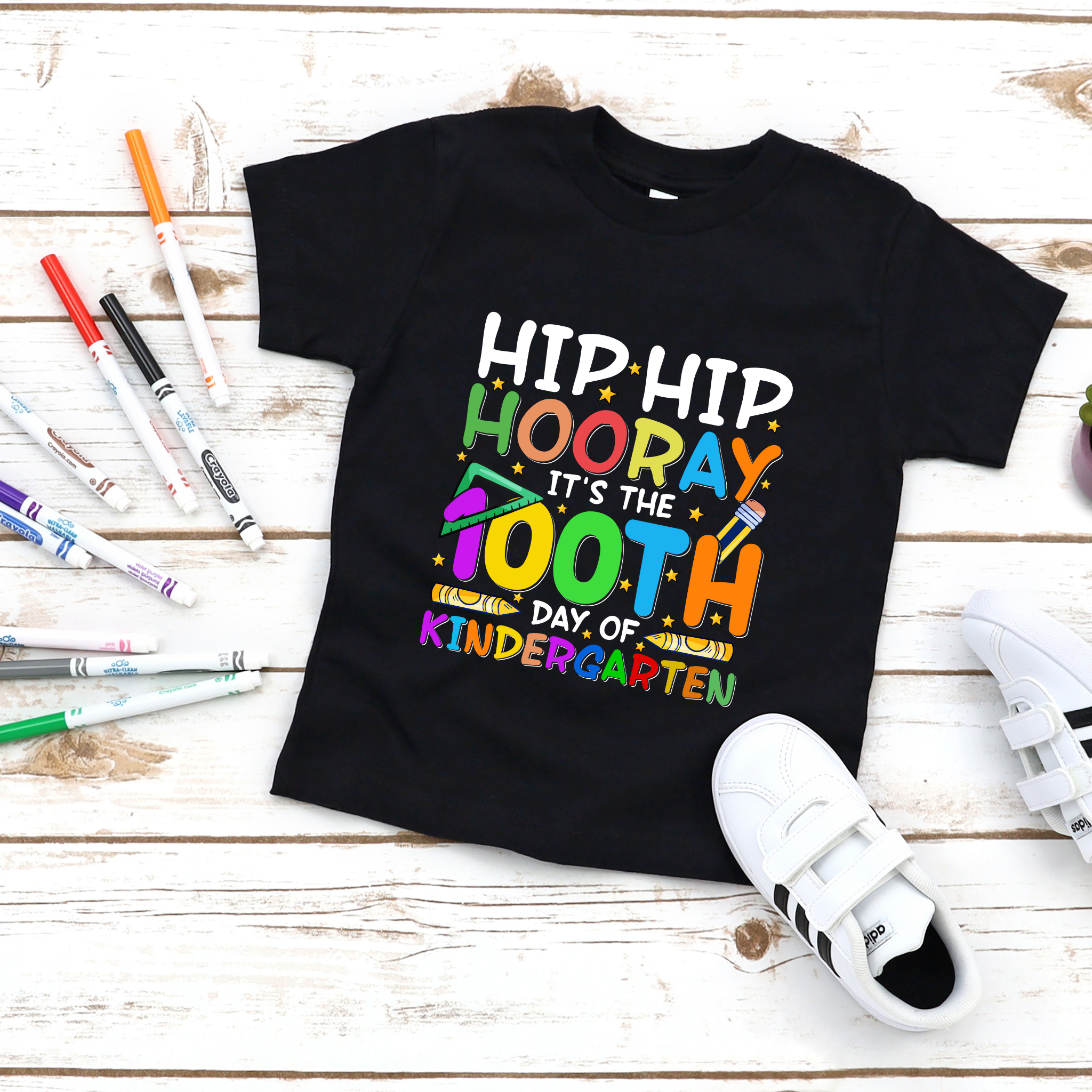 Hip Hip Hooray100 Days of Kindergarten DTF Print