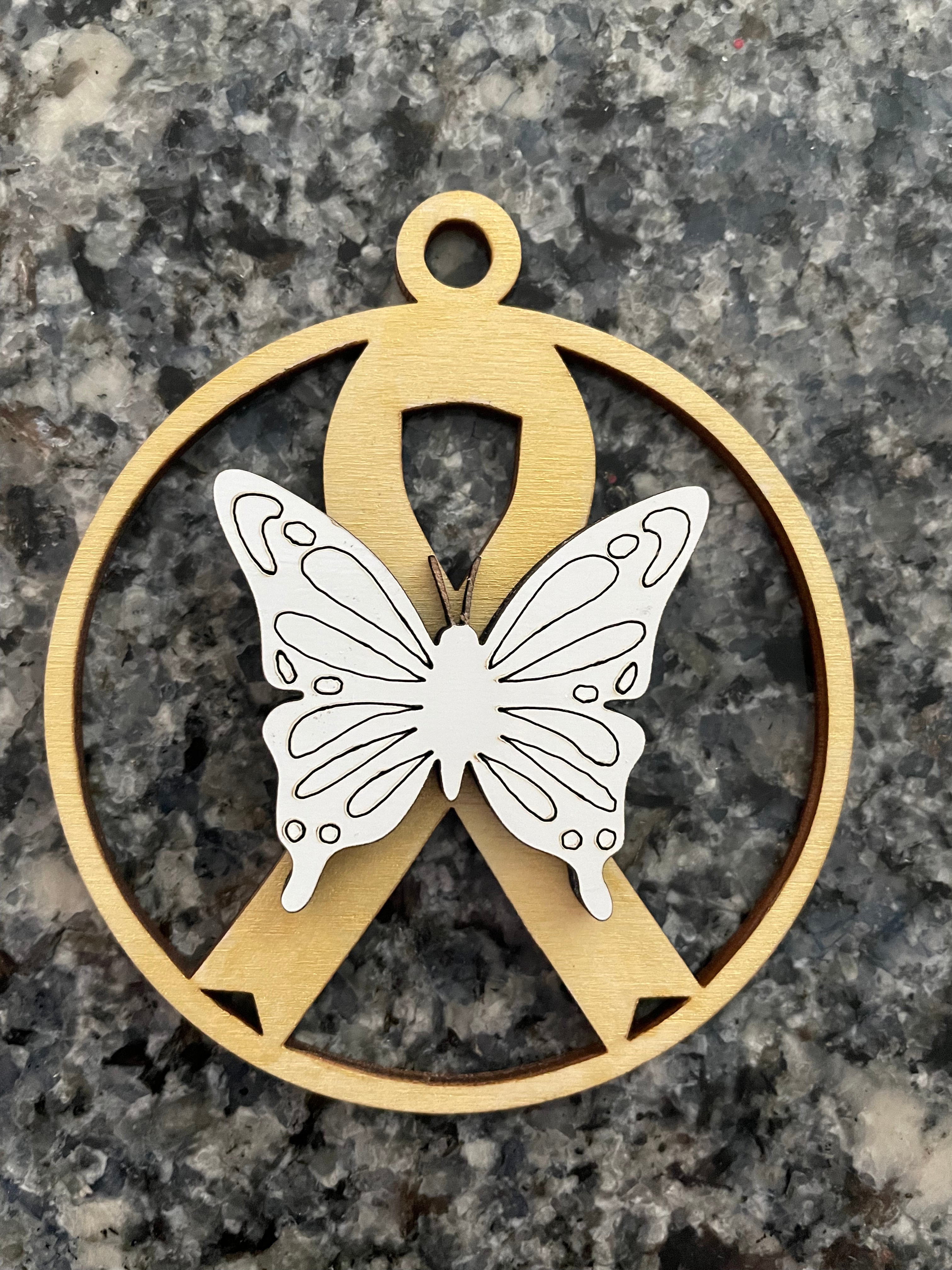 Childhood Cancer Ornament