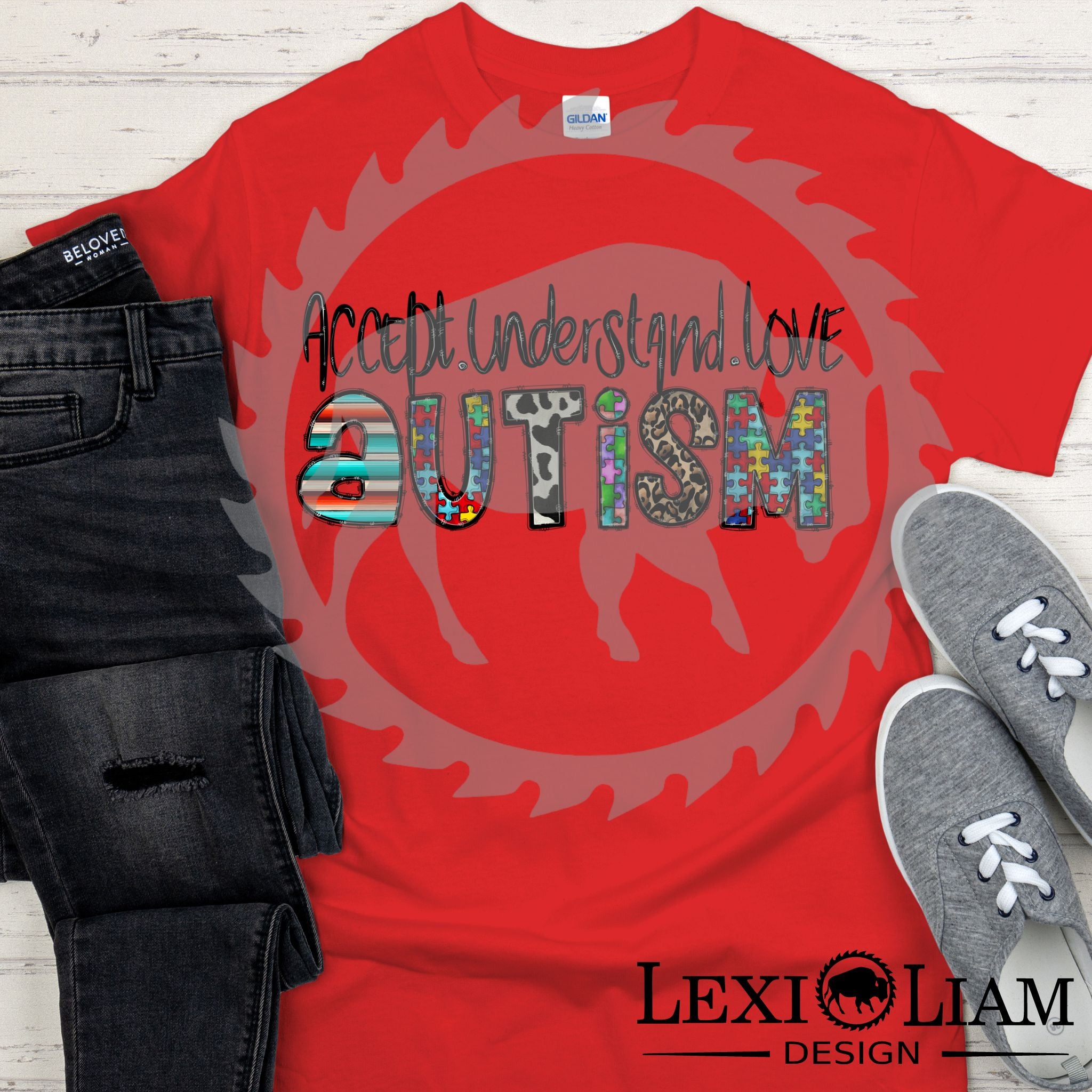 Accept Understand Love Autism DTF Print